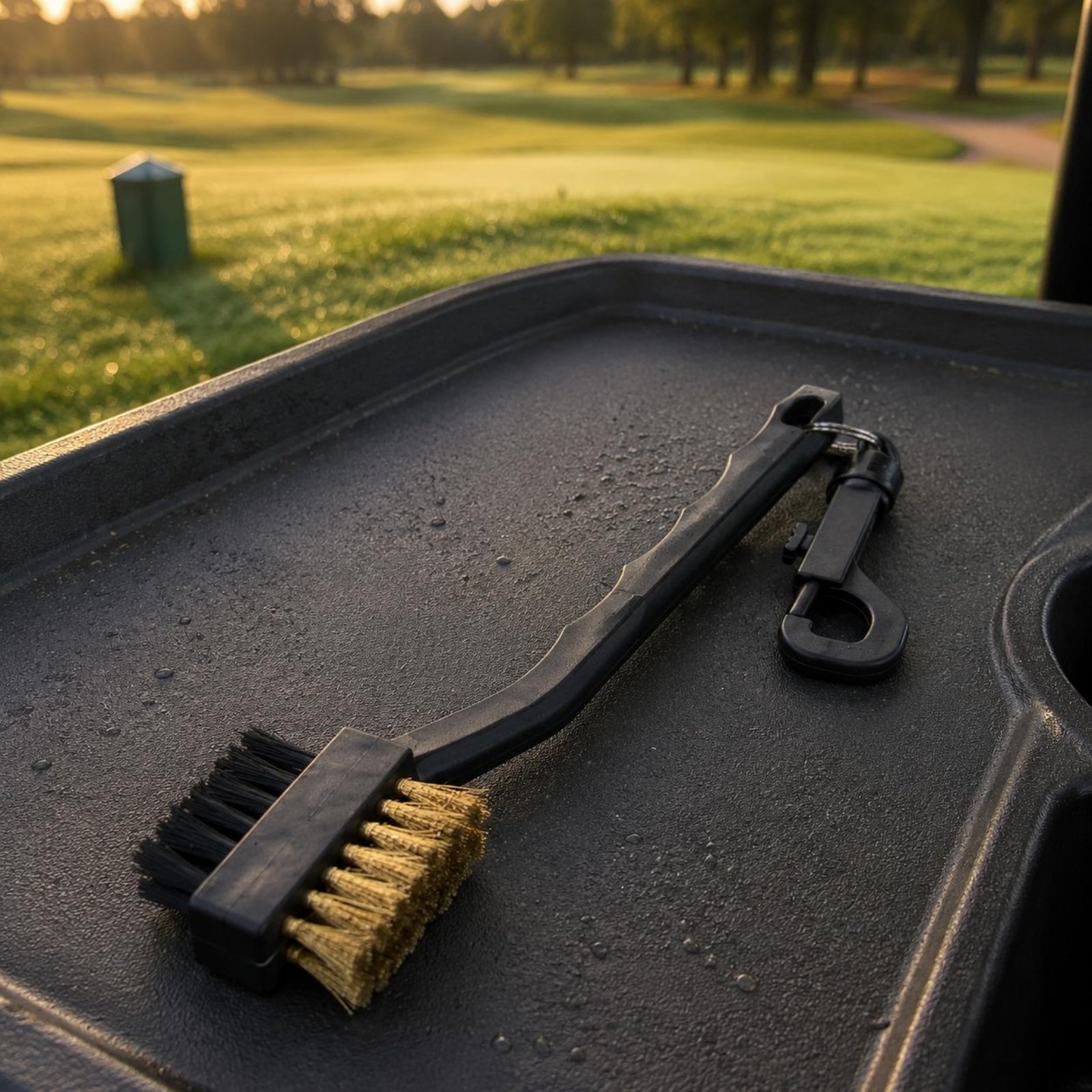 Golf Clubs - Doppelseitige Golfschlägerbürste, robust und langlebig, Golfbürste