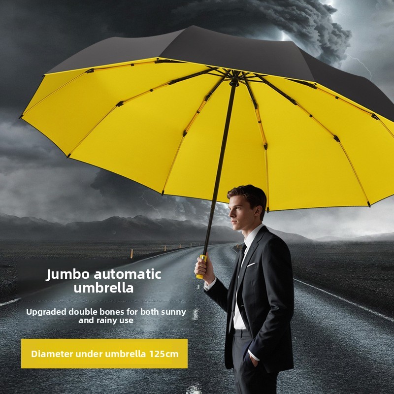 125CM Dreifach Faltbarer Doppe – Golf Umbrella Large Bewertung und Preis